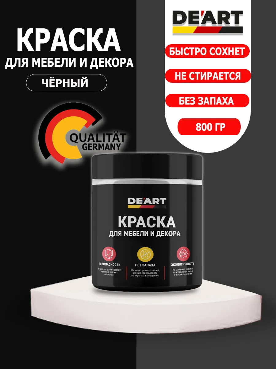 Краска для мебели и декора черная