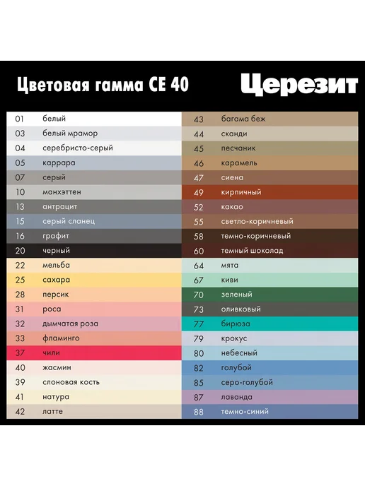 Церезит Затирка для швов 1-10 мм цементная СЕ 40 слоновая, бежевый, фото 3