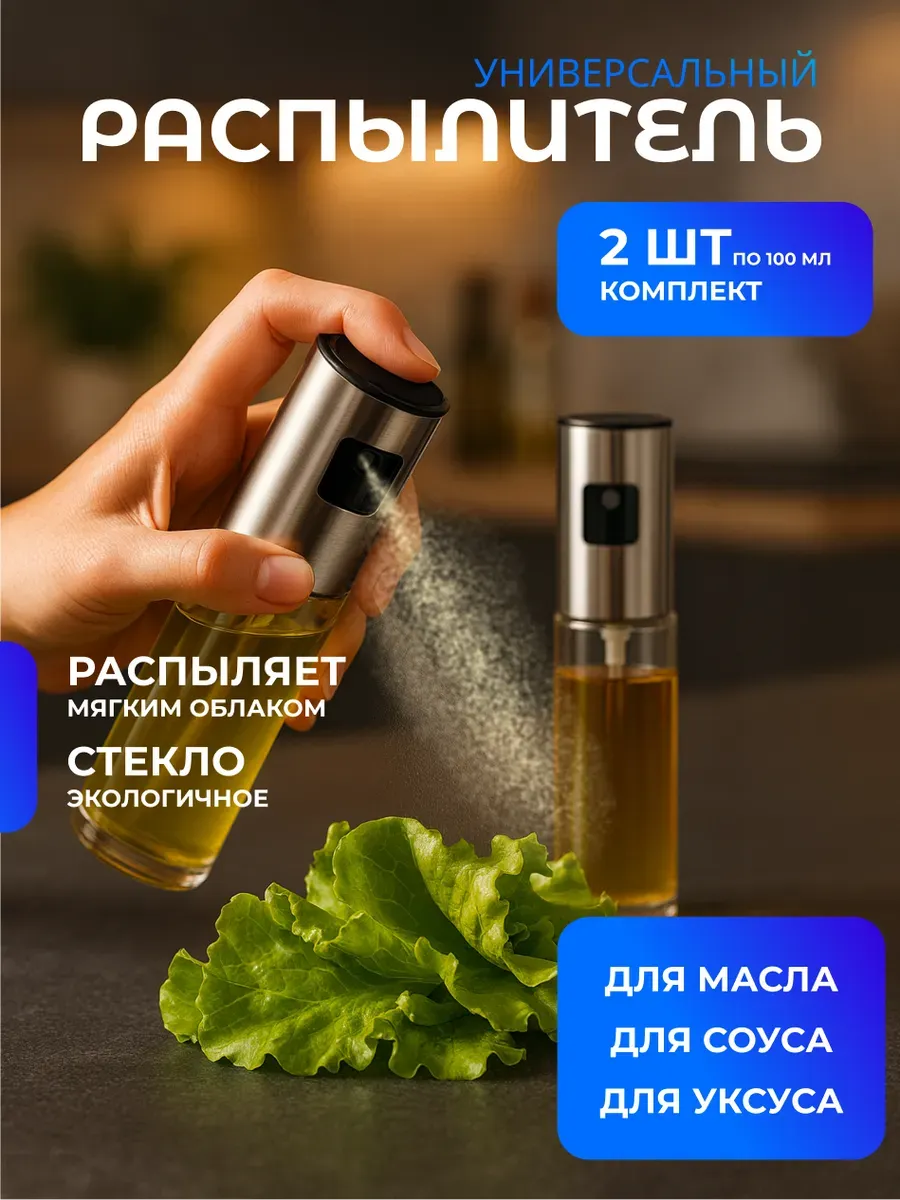 Распылитель для масла растительного, подсолнечного и уксуса