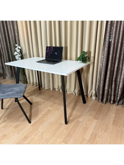RostovStol Стол игровой Белый, 120*70 см. Ножки белые, 120x70 см, фото 3