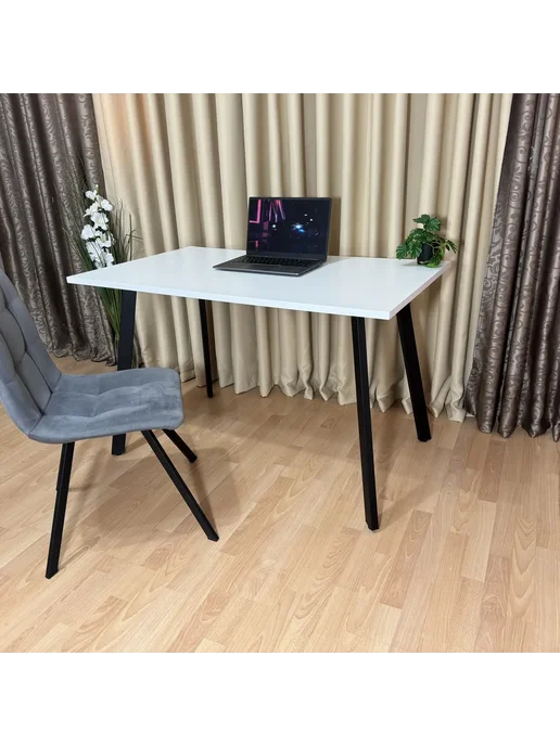 RostovStol Стол игровой Белый, 120*70 см. Ножки белые, 120x70 см, фото 4