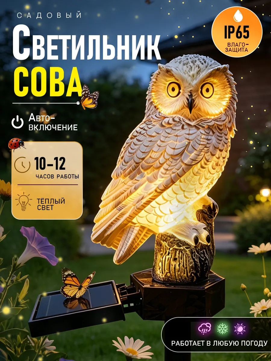 Светильник садовый на солнечной батарее