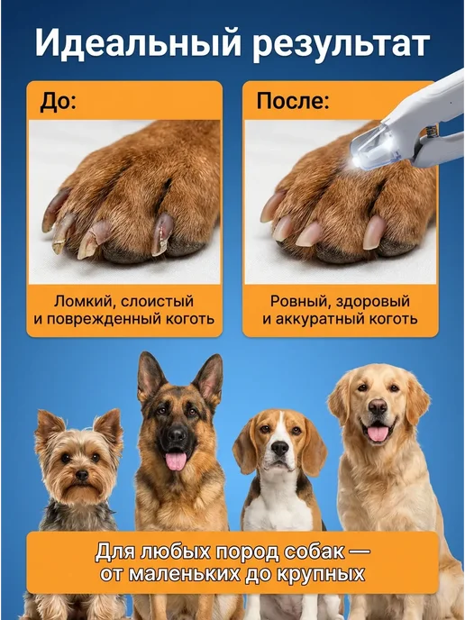 Когтерезка для кошек и собак с ограничителем, белый, фото 6