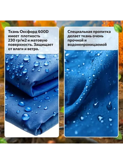 National Tree Company Стул складной туристический со спинкой, синий, фото 4