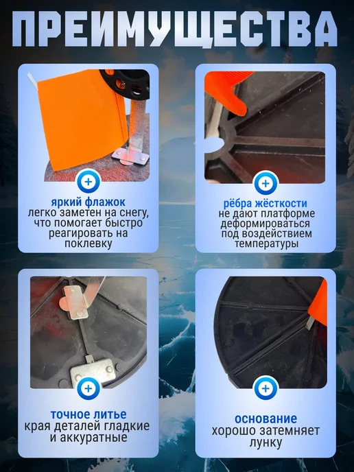 FISH RAID Жерлицы неоснащенные для зимней рыбалки Россия 10 шт в сумке, 8 шт, фото 3