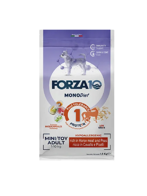 Сухой корм Forza 10 Monodiet Toy для собак, взрослые, мелкие, 1,5 кг