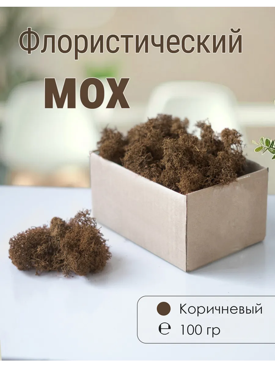 Мох стабилизированный мелкий 100 г