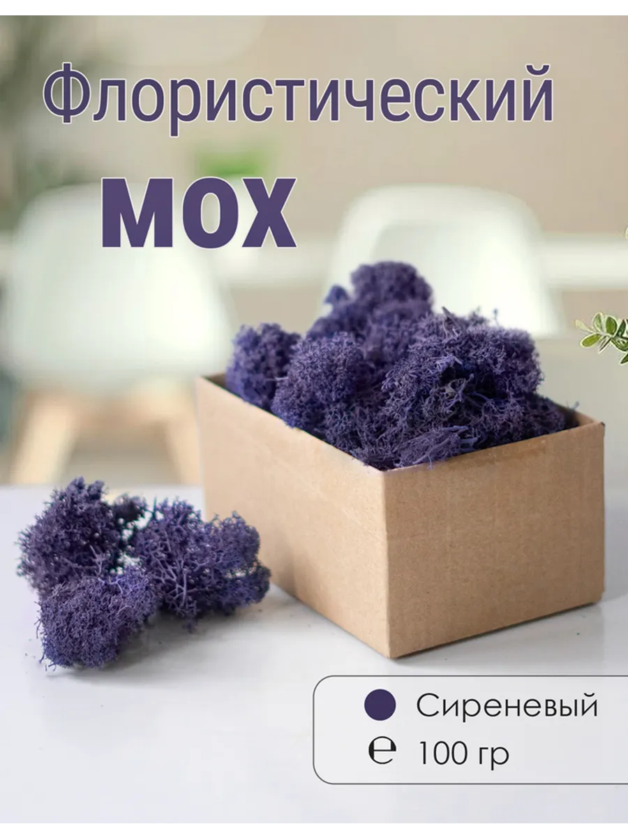 Мох стабилизированный мелкий 100 г