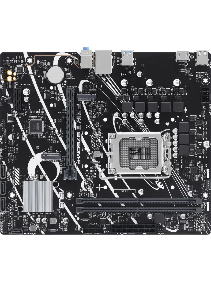 Материнская плата lga 1700 PRIME B760M-F Intel B760 2xDDR5 Asus 930398629 купить за 20 060 ₽ в интернет‑магазине Wildberries