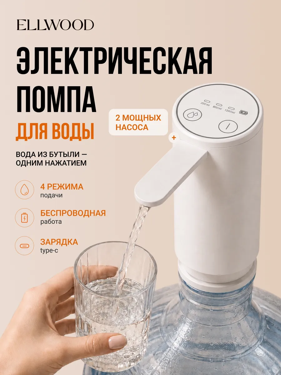 Помпа для воды электрическая 19л мощная