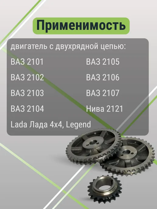 ВолгаАвтоПром Комплект ГРМ на 2101-2107 Нива 2121, вариант, фото 2