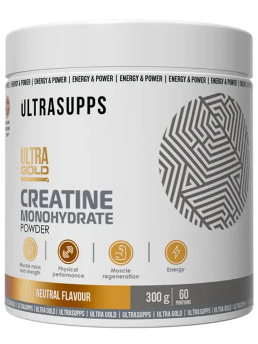 UltraSupps Creatine Monohydrate 4950 mg 300 г, Без вкуса, 300 г, фото 2