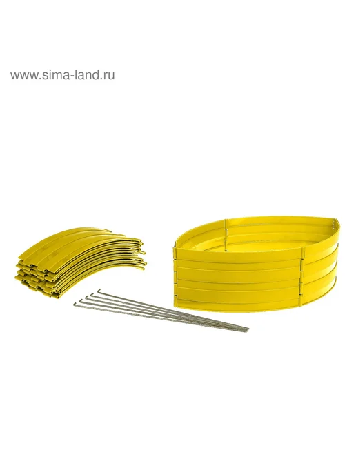Клумба Конструктор 15×540 см 18 секций, 15x540 см, фото 2
