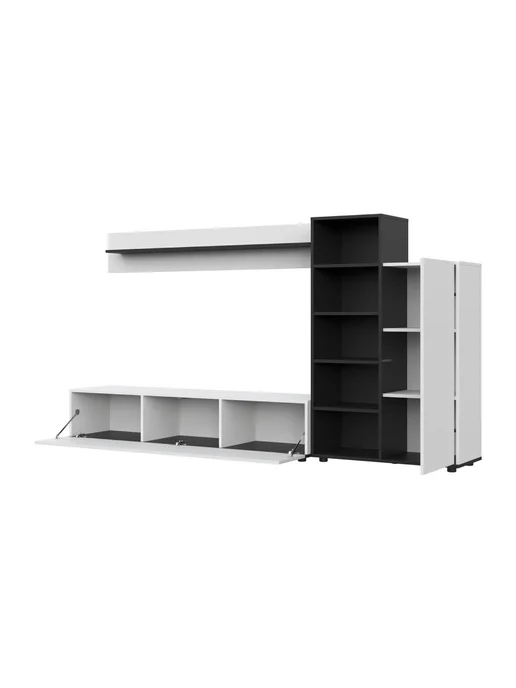 НОНТОН Стенка Amazon (Белый), черный, фото 3