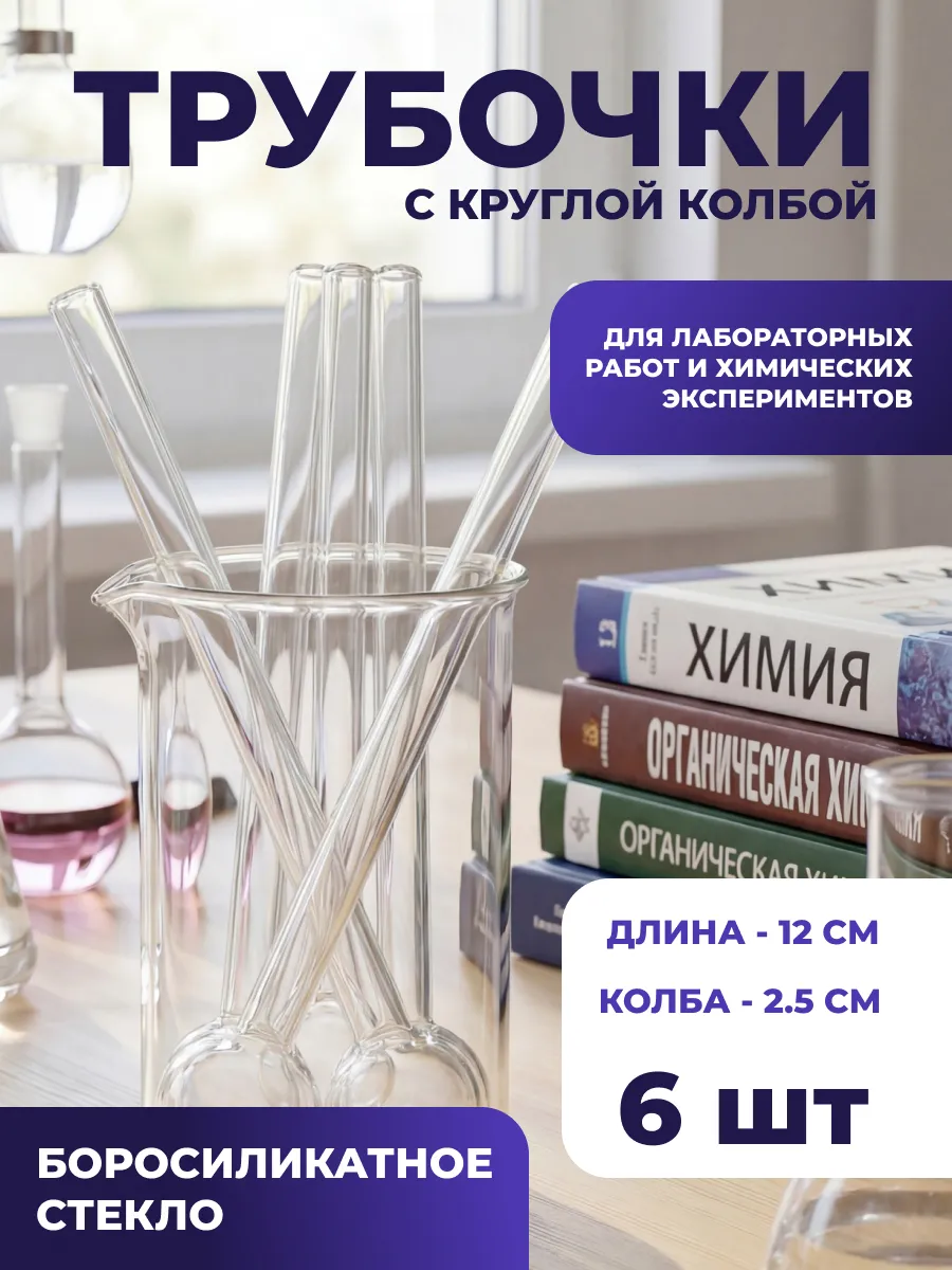 Колбы из боросиликатного стекла для лабораторных работ