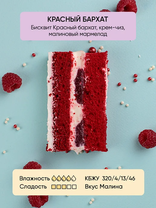 Плюшки-подружки Бенто-торт с Вашей надписью 700г Красный бархат, 700 г, фото 2