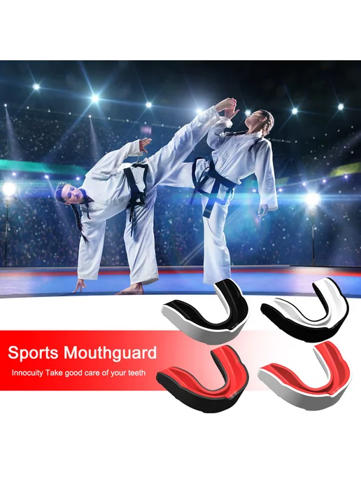 4шт капы для MMA и единоборств, черный белый красный, 4 шт, фото 8
