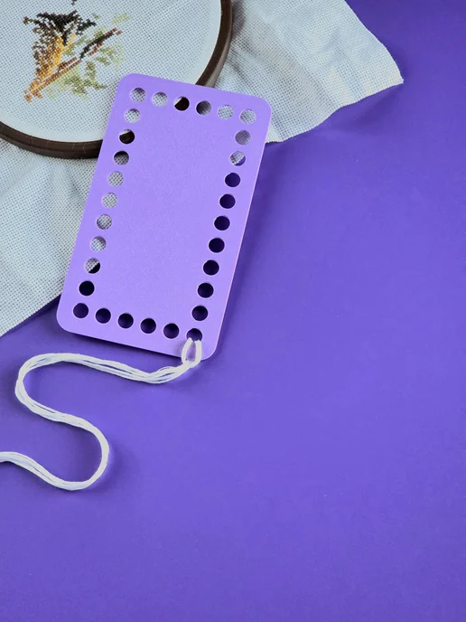 Органайзер для мулине на 30 ячеек, фиолетовый, фото 3
