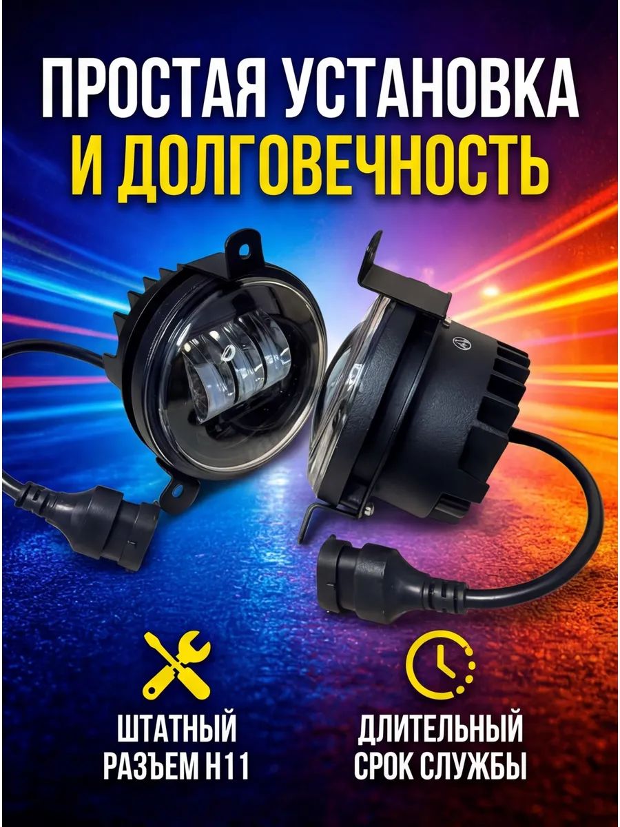 Светодиодные противотуманные фары для Газель