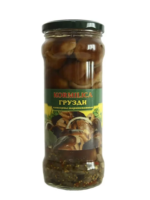 КОРМИЛИЦА Грузди маринованные 580 мл, 580 мл, фото 2