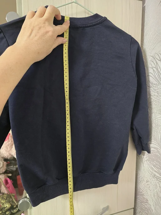 свитшот для девочки, синий, фото 4