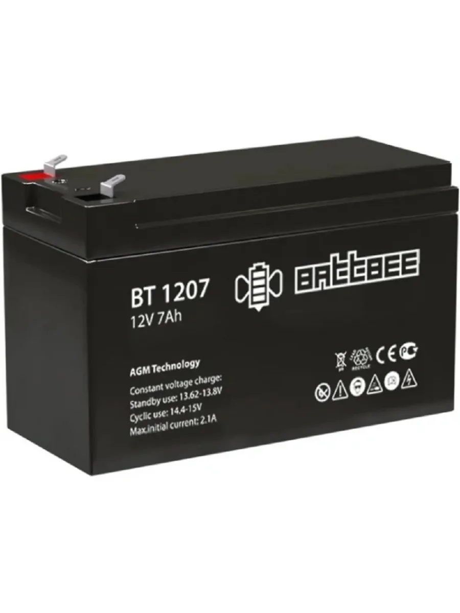 аккумуляторная батарея для ИБП BT 1207 12B 7Ач