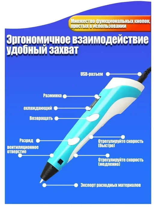FIRST WEI 3D ручка набор, вариант, фото 3