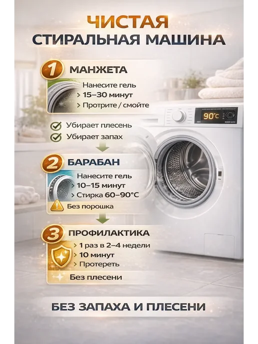 TAIVOL Средство от плесени гель для удаления грибка швов ванной, 120 мл, фото 6