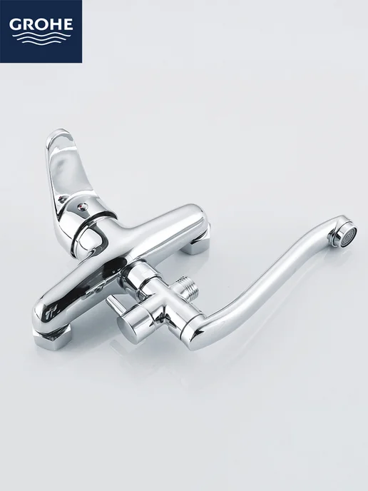 Grohe Смеситель для ванны с душем, серый, фото 3