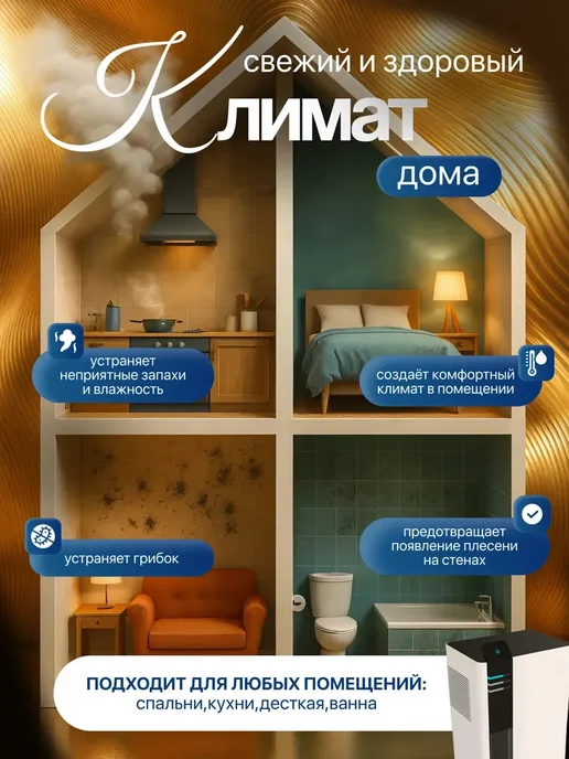Осушитель воздуха для дома, белый, фото 4