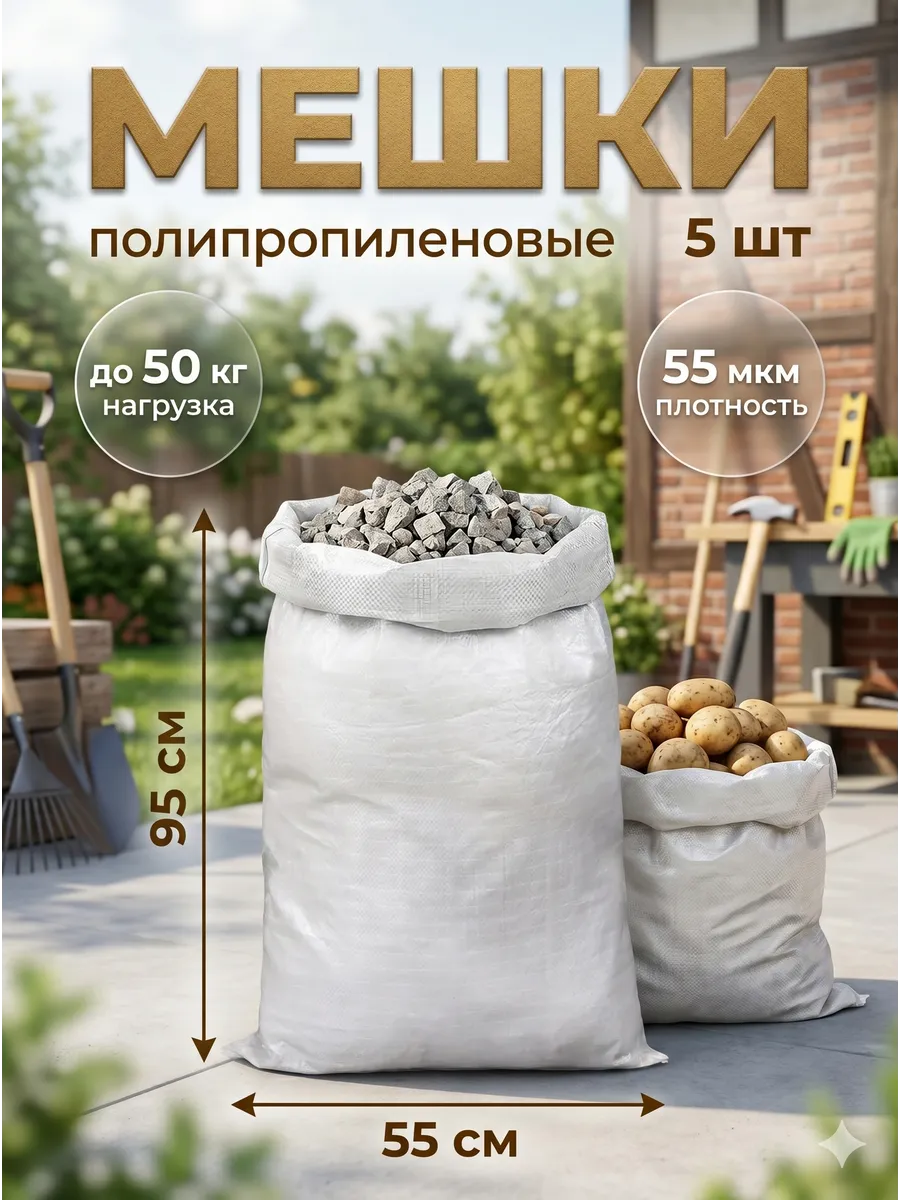 Мешки для строительного мусора белые
