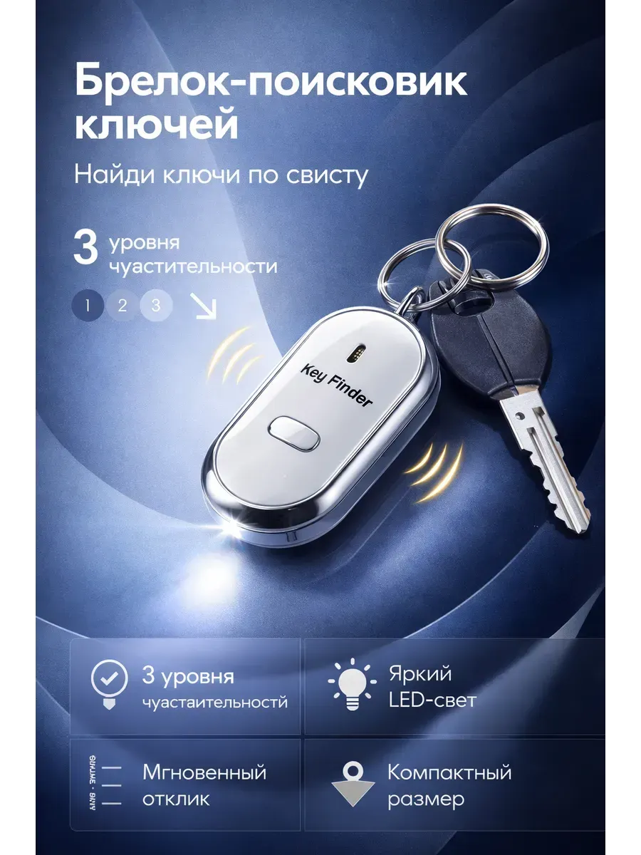 Брелок для ключей мужской для машины поиск ключей