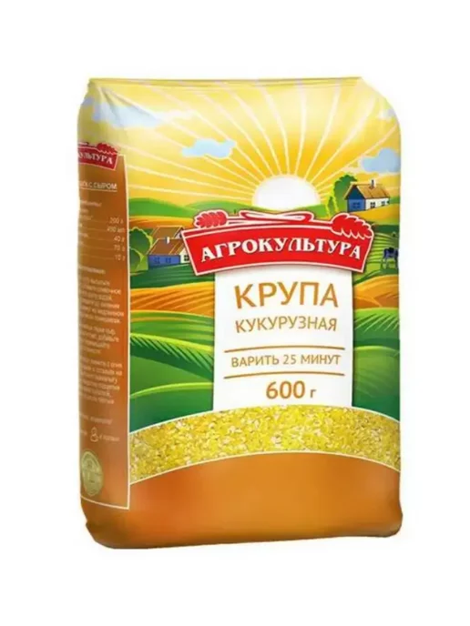 Агрокультура Крупа кукурузная 600 г 2 уп, 600 г, фото 2