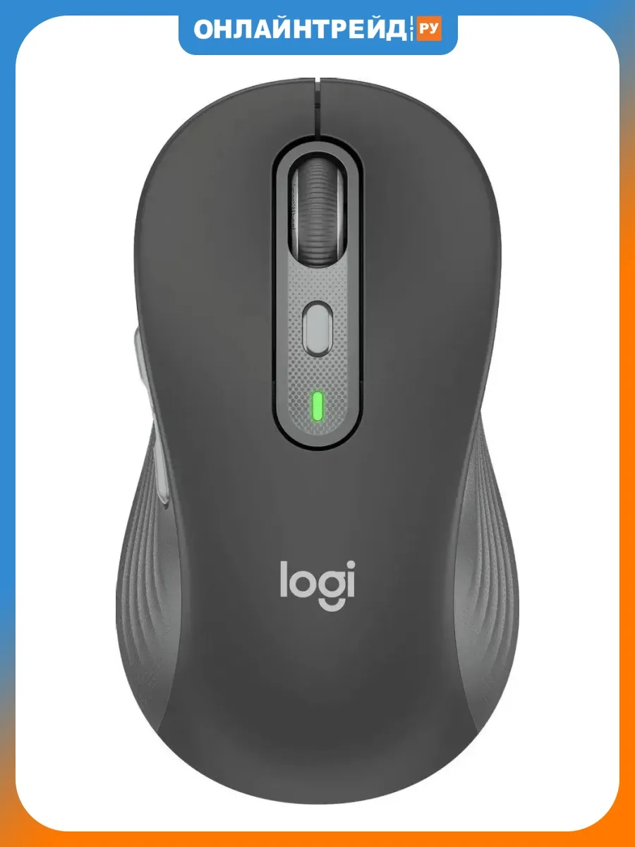 LOGITECH Мышь M750 L Large беспроводная графитовый