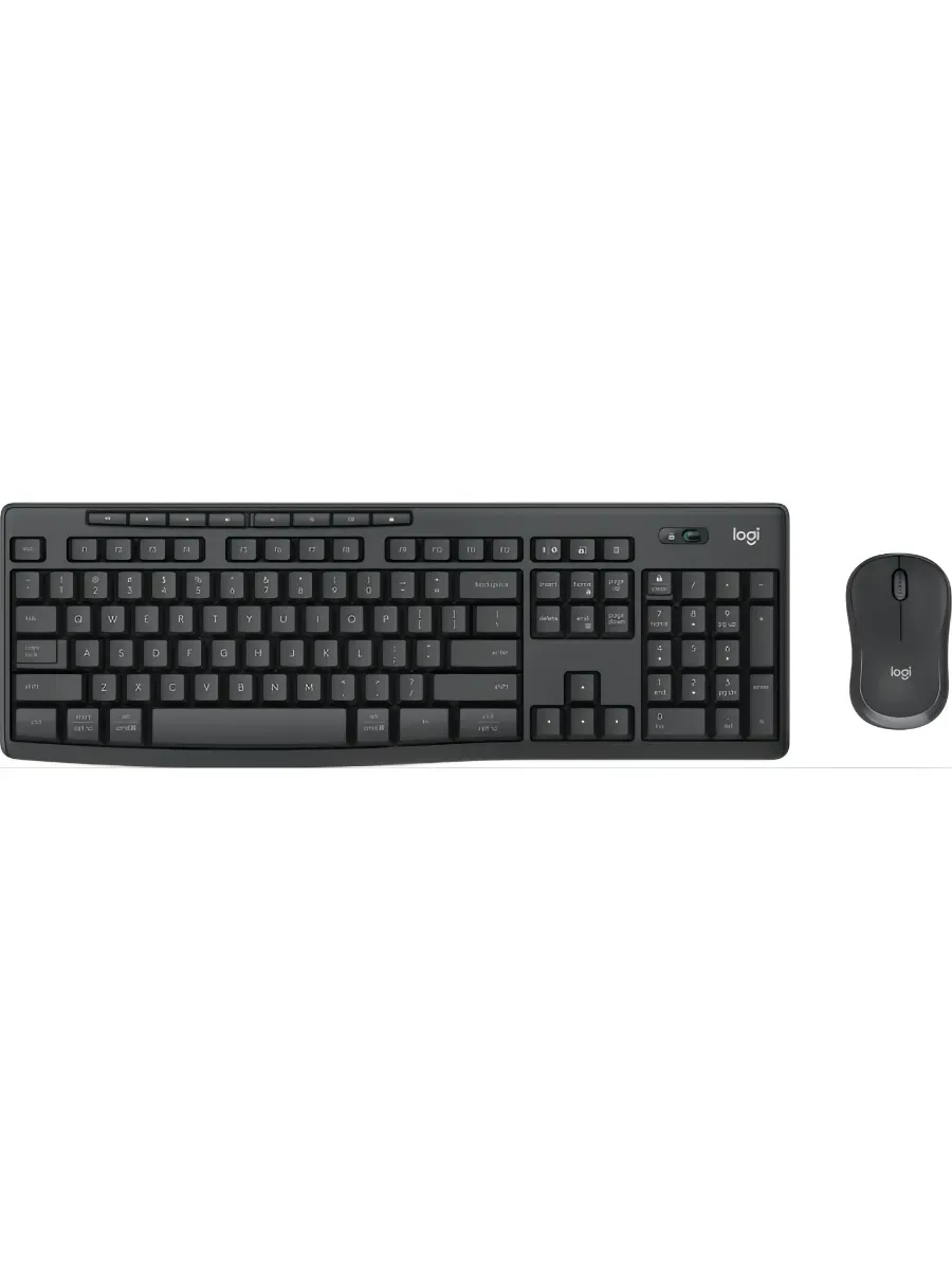 LOGITECH Комплект клавиатура+мышь MK370 беспроводная черный