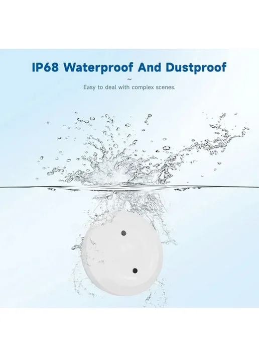 Умный датчик протечки воды Zigbee с Алисой Water leak sensor, белый, фото 5