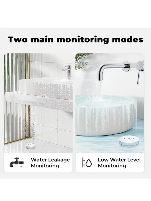Умный датчик протечки воды Zigbee с Алисой Water leak sensor, белый, фото 6