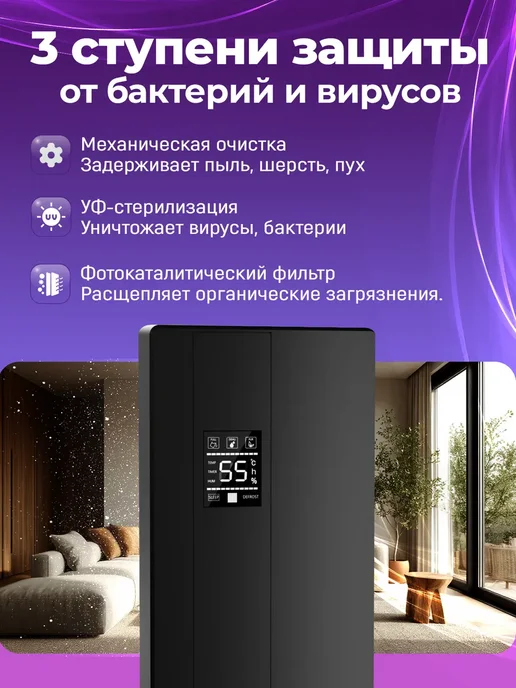 Осушитель воздуха, черный, фото 4