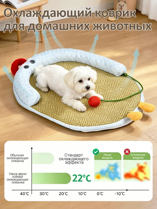 Pawdle Лежанка для кошек и собак, белый, фото 5