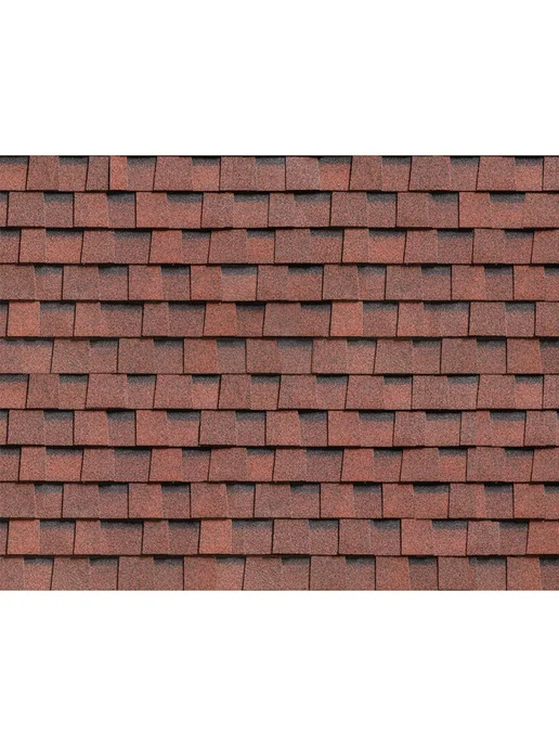 ТехноНИКОЛЬ Черепица Shinglas многослойная Ранчо Красный, красный, фото 3