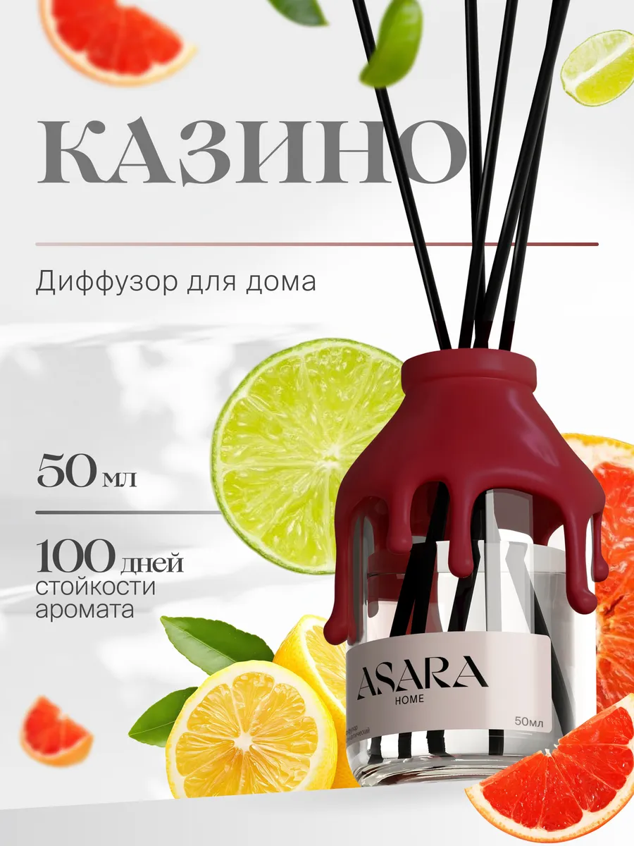 Диффузор для дома с палочками парфюмированный стойкий