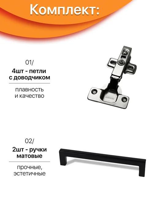 конко Кухонный модуль навесной с нишей 60 см, серый, фото 4