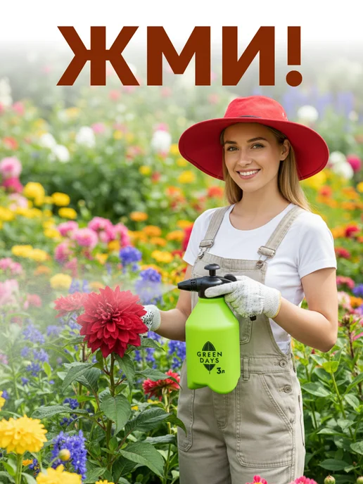 GT Пульверизатор садовый 3 л помповый для растений 2 режима, 3 л, фото 3