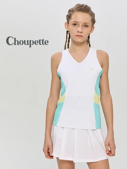 CHOUPETTE Топ спортивный, белый, фото 3