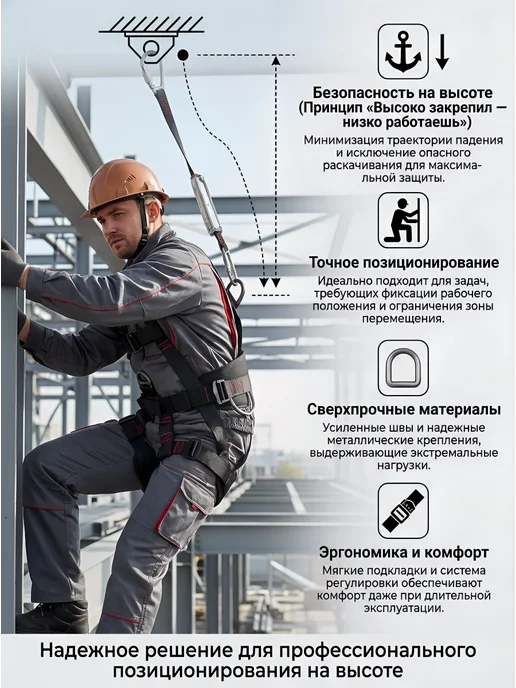 Страховочная система, черный, фото 3