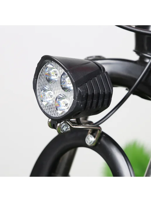 Электро велосипед фара 48V, LED, гудок, легко крепится, вариант, фото 4