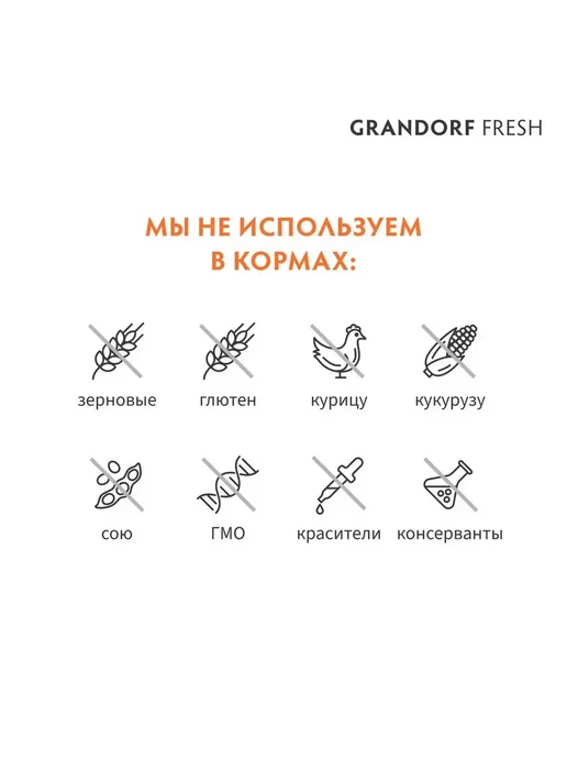Сухой корм Grandorf fresh для собак, крупные, средние, ягненок, 20 кг, фото 7