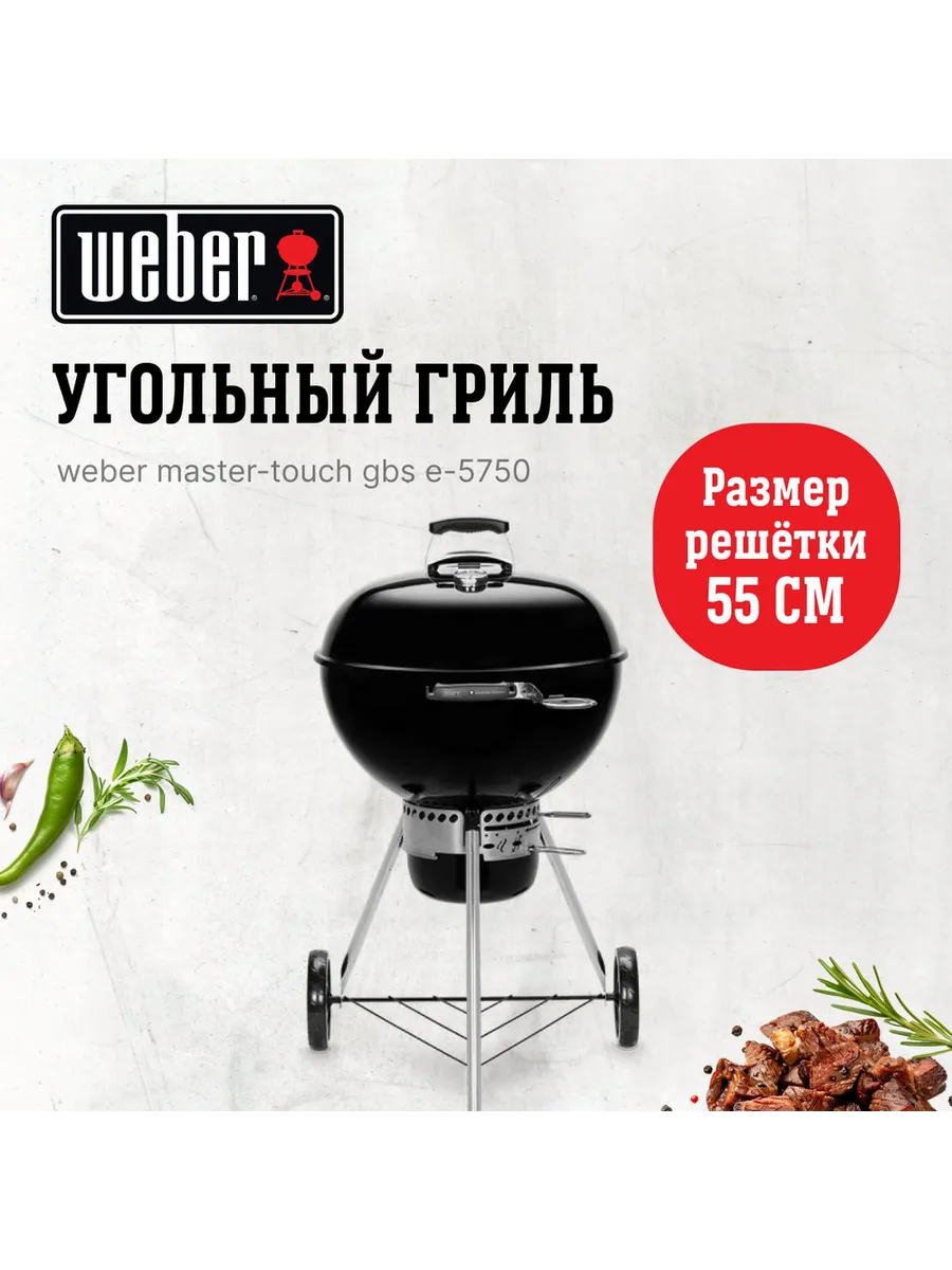 Угольный гриль Master-Touch E-5750