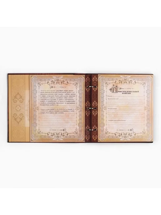 Стильная семейная книга с фоторамкой, вариант, фото 8