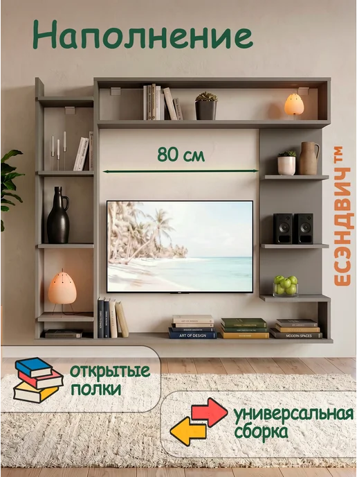 Есэндвич Стенка Арли-1 (140*120*25) белый, 140x120x25, фото 3